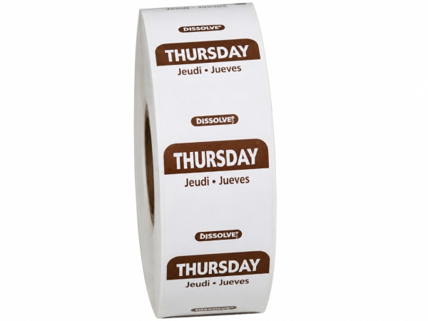 Thursday Prep Item Date Use Trilingual Label 1X1 IN