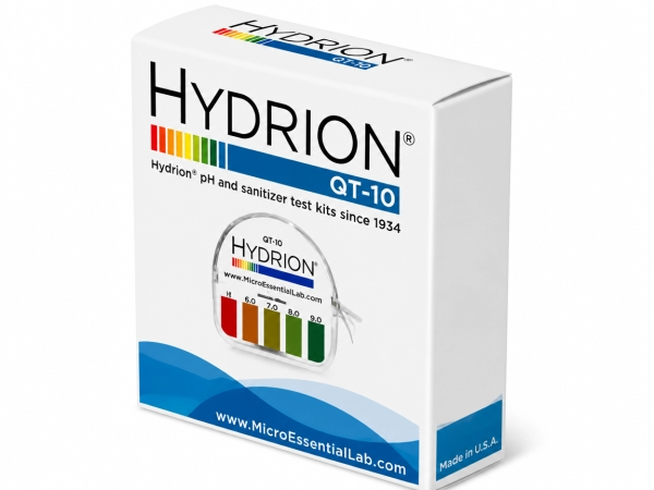 Hydrion Quaternary pH Test Strips