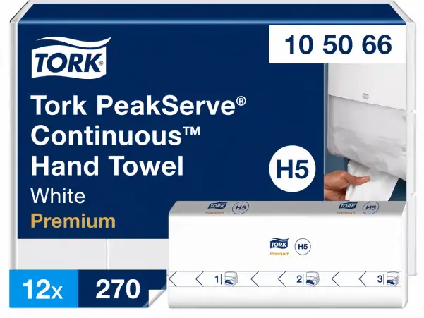 Tork PeakServe Continuous Folded Guest Towel H5
