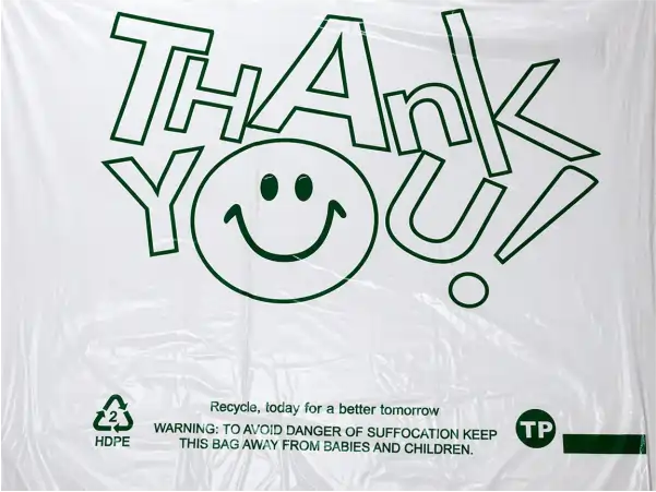 Bag 1/6 HDPE 13MIC Green Happy Face