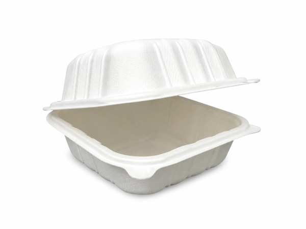 Take-Out Container Hinged 6X6X3.25 IN