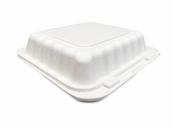 Take-Out Container Hinged 8X8X3 IN