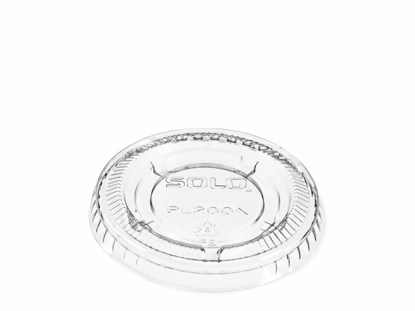 Solo Lid Flat For 1 OZ Souffle & Portion Cup